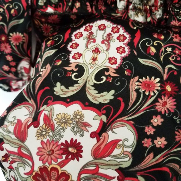 Bay Studio Quarter Sleeve Elastic Floral Top - Picture 6 of 8